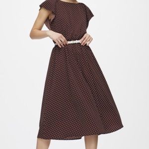 Brown dot dress